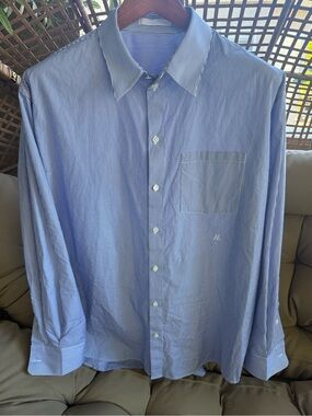 Helmut Lang Light Blue Stripe Button-Down Shirt